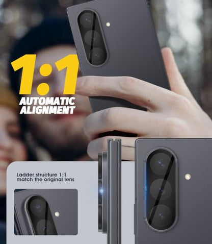 (3 Pack) Orzero Camera Lens Protector Compatible for Samsung Galaxy Z Fold 8 Ultra/Fold 7, Protector de Cámera Tempered Glass 9H Precise Camera Cutouts Anti-Scratch Does Not Affect Night Shots and Flash - size: Samsung Galaxy Z Fold 7