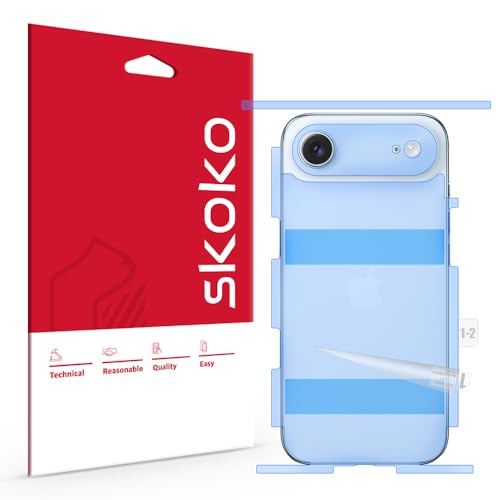 skoko Invisible Camera Lens & Full Back Body Skin for iPhone Air | Matte & Ultra-Thin TPU Protector