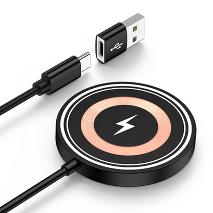 Wireless Charger for Samsung Magnetic Wireless Charger Fast Charging Pad - color: Black-5