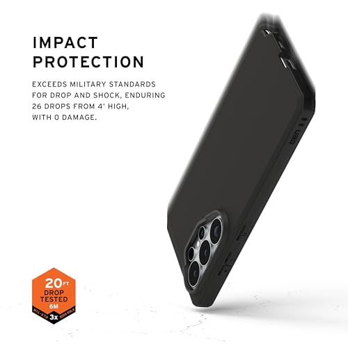 URBAN ARMOR GEAR UAG for Samsung Galaxy S26 Ultra Case 6.9" Civilian LT - Magnetic Charging Compatible Rugged Military Drop Tested Protective Cover, Black - color: Civilian LT - Black