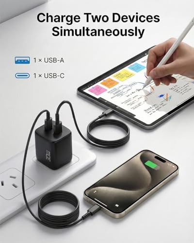 30W USB C Charger Block for iPhone 17 16 15 Pro Max Fast Charging - size: 1 unit