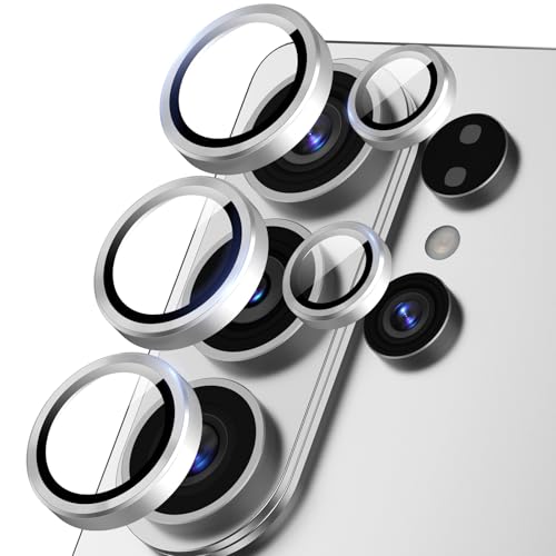 Camera Lens Protector for Samsung Galaxy S26 Ultra, Sapphire Glass Metal Individual Camera Cover Screen, Anti-drop, Case Friendly- White