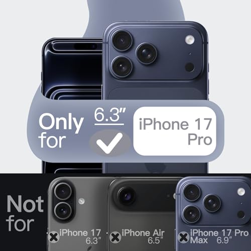 JETech Silicone Case for iPhone 17 Pro, Dark Blue - color: Dark Blue, size: iPhone 17 Pro
