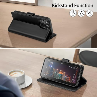 Shieldtop Compatible with MagSafe iPhone 13 Pro Max Wallet Case,Black - color: Black, size: iPhone 13 Pro Max - 6.7"