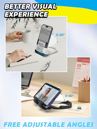 Stocking Stuffers for Teens Boys Girls Adults Cell Phone Stand Adjustable - color: Black & White