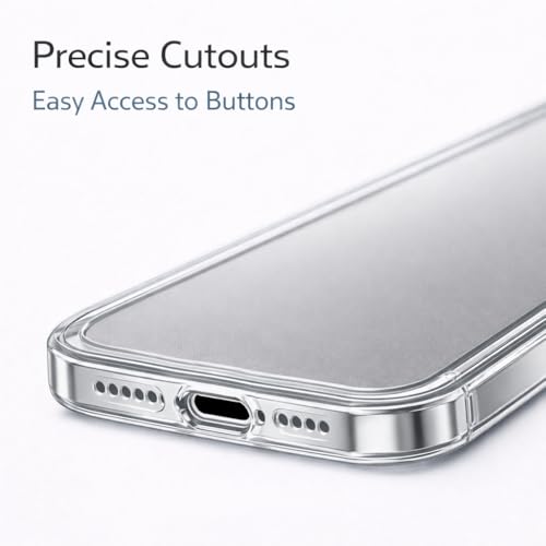 Clear Case for iPhone 17 Pro, Slim Transparent TPU Phone Case, Anti-Yellow Scratch Resistant Shockproof Protective Cover with Comfortable Grip