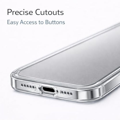 Clear Case for iPhone 17 Pro, Slim Transparent TPU Phone Case, Anti-Yellow Scratch Resistant Shockproof Protective Cover with Comfortable Grip