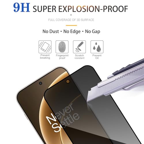 2 Pack Privacy Screen Protector for Oneplus 15