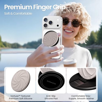 ORNARTO Vortuxe for MagSafe Phone Grip with Kickstand, Stone Gray - color: Stone Gray