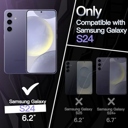 JETech Slim Case for Samsung Galaxy S24, Cobalt Violet | Camera Lens Protection, Soft TPU Design, Matte Finish, Shockproof Protection - color: Cobalt Violet, size: S24