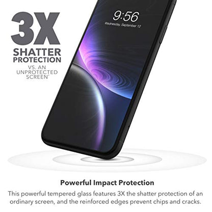 ZAGG Glass+ Screen Protector for iPhone 11 – High-Definition Tempered Glass, InvisibleShield, Impact & Scratch Protection
