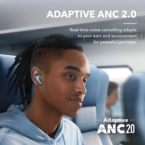 soundcore by Anker Liberty 4 NC Wireless Earbuds - color: Light Blue