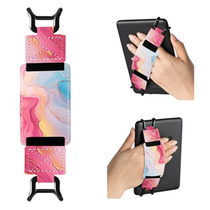 CoBak Secure Hand Strap for Ebook Reader - Versatile and Lightweight - color: Blush Wave-1 Pack