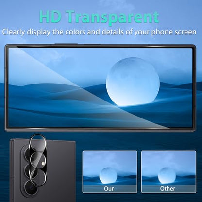 For Galaxy Z Fold 7 Screen Protector HD Clear (2+2 Pack) - size: Samsung Galaxy Z Fold 7