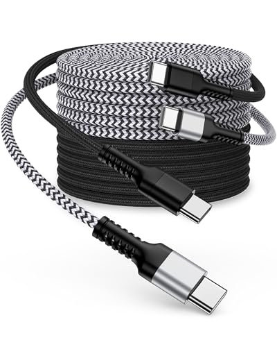 USB C to C Charging Cable for Apple iPhone 17/17 Pro Max/16 Pro/16e/15 Plus - color: White, Black, size: 10FT