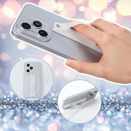 Ymapinc 2Pcs Phone Loops for Back of Phone Strap Grip Holder - color: White and light gray