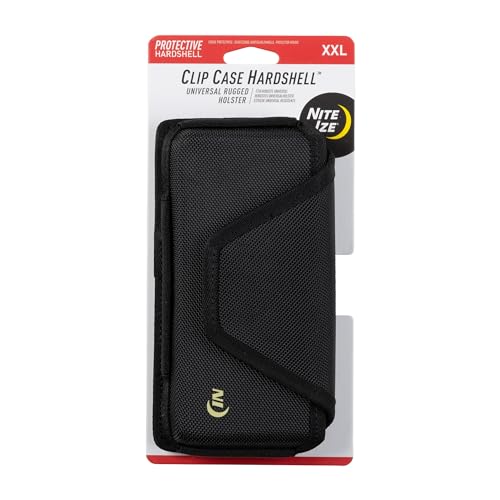 Nite Ize Clip Case Hardshell Universal Rugged Holster - Belt Clip Phone Case for Easy Access - Heavy Duty & Protective - Multi-Purpose - Durable Design - Hardshell Horizontal, XXL - size: XX-Large, style: Hardshell Horizontal