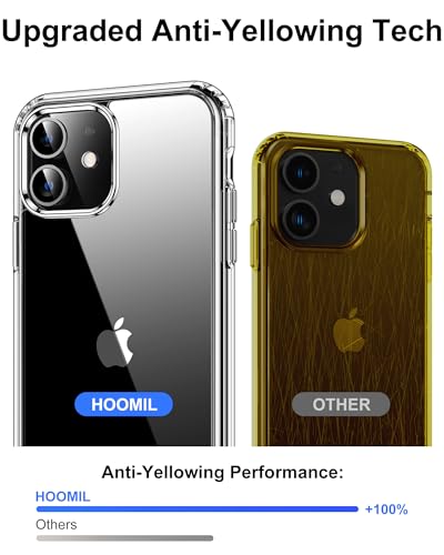 HOOMIL Case for iPhone 11 6.1-Inch, Non-Yellowing, Drop Protection, Anti-Scratch Transparent Hard Back Phone Cover - Crystal Clear - color: Clear, size: iPhone 11