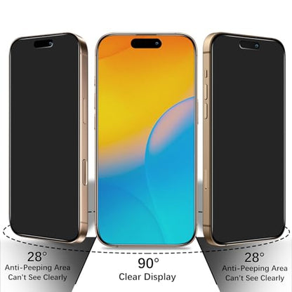 2 Pack Matte Privacy Screen Protector for iPhone 16 Pro