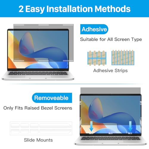 STARY 360° Laptop privacy screen protector 16 inch 16:10 Ratio (1920x1200) - size: 16 inch 16:10