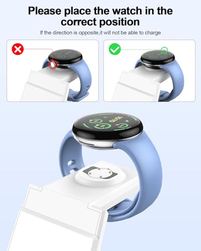 NANAMI 3 in 1 Wireless Charging Station Charger Dock for Google Devices - color: White