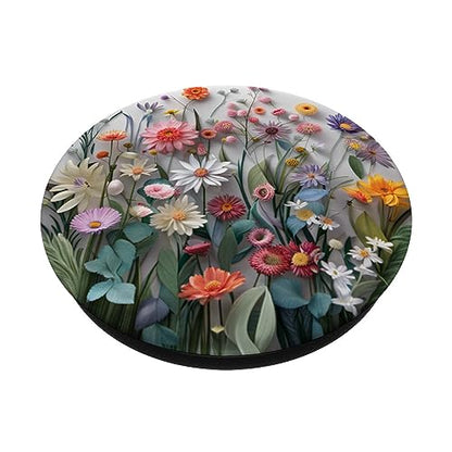 Mixed Flower Bouquet Floral Pattern PopSockets Adhesive PopGrip - style: Adhesive PopGrip