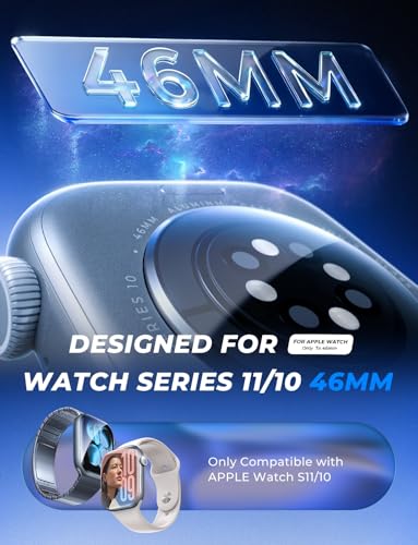 MAGIC JOHN 2 Pack for Apple Watch 46MM Series 11/Series 10 Screen Protector - size: 46MM