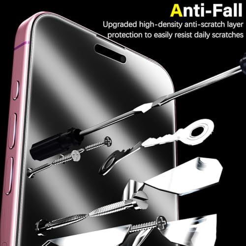 2 Pack 360 Degree Privacy Screen Protector for iPhone 15 6.1 Inch - color: Black-iPhone iPhone 15