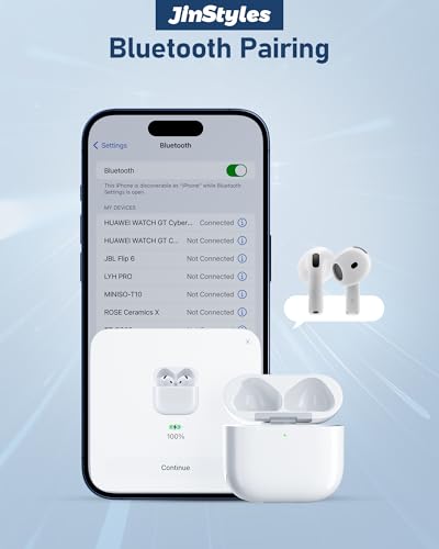 Charging Case Replacement Compatible with AirPods 4th Gen, USB-C Wireless Charger Case with Bluetooth Pairing Sync Button, 450 mAh Battery
