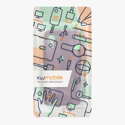 kwmobile Case Compatible with Samsung Galaxy Xcover7 Case - Soft Slim Protective TPU Silicone Cover - Pale Iris - color: Pale Iris