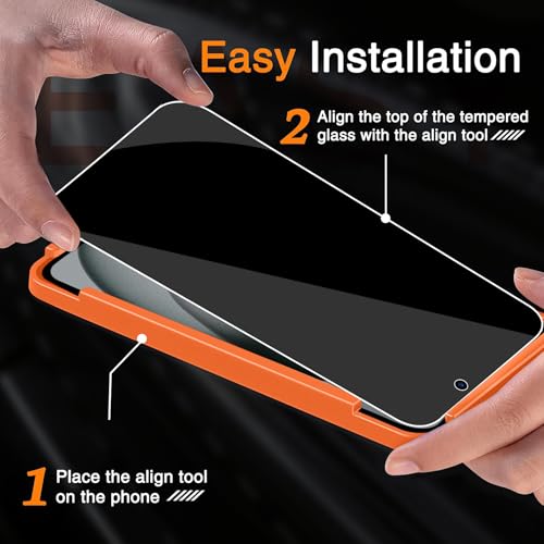 Wiaocit Tempered Glass Privacy Screen Protector for iPhone 15 Plus - size: iPhone 15 Plus-6.7 Inch