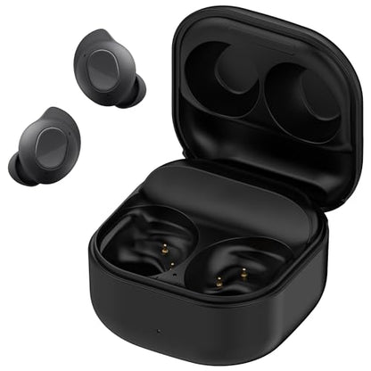 Charging Case for Galaxy Buds FE, Replacement Charger Battery Case 600mAh for Samsung Galaxy Buds FE (Black) - color: Black