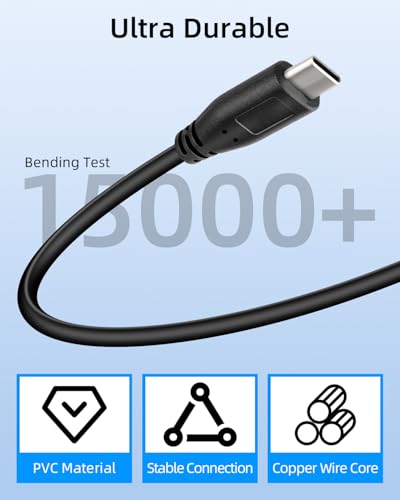 USB C Multi Charging Cable 30cm, 5V/3A USB C Splitter 1 in 3 Out, Type C Splitter Cable Male to 3 Female, Supports Data Sync & Charging for Phones, Tablets, Cameras, Power Banks (2Pack) - style: Type-C male to 3 Type-C female 30cm