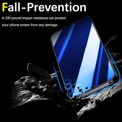 2 Pack Gradient Colorful Privacy Screen Protector for iPhone 15 Pro - color: Blue-iPhone 15 Pro