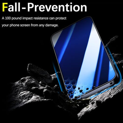 Gradient Colorful Privacy Screen Protector for iPhone 15 Pro Max - color: Blue-iPhone 15 Pro Max