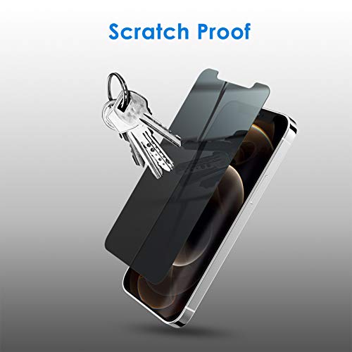 JETech Privacy Screen Protector for iPhone 12 Pro Max, 2-Pack - size: iPhone 12 Pro Max