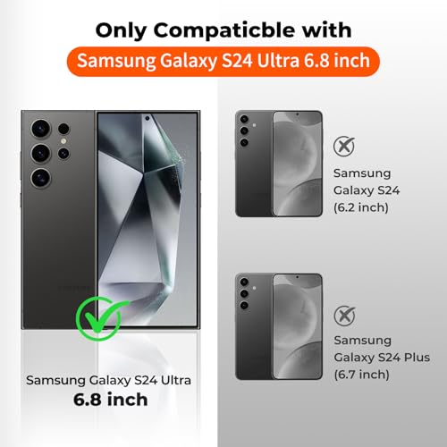 zapica Magnetic for Samsung Galaxy S24 Ultra Case, Midnight Black - color: Midnight Black, size: Samsung Galaxy S24 Ultra 6.8''