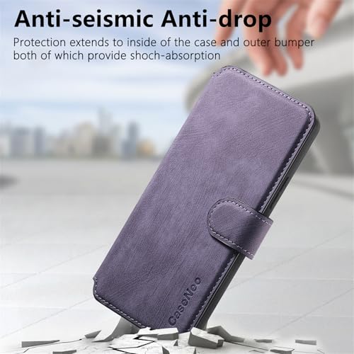 2 in 1 Detachable Wallet Case for Google Pixel 10a CMG Purple | PU Leather Magnetic Flip Folio Case with RFID Blocking Card Holder, Credit Card Slots Kickstand, Shockproof Protective Cover - color: Purple, size: Google Pixel 10a