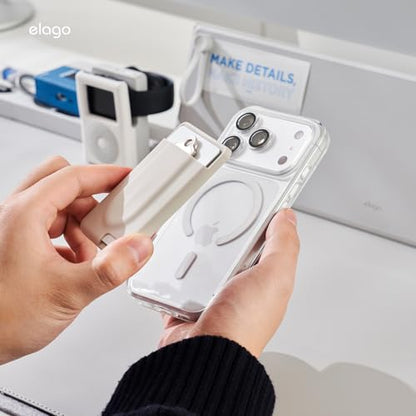 elago Key Magnetic Wallet Card Holder for iPhone - color: Stone