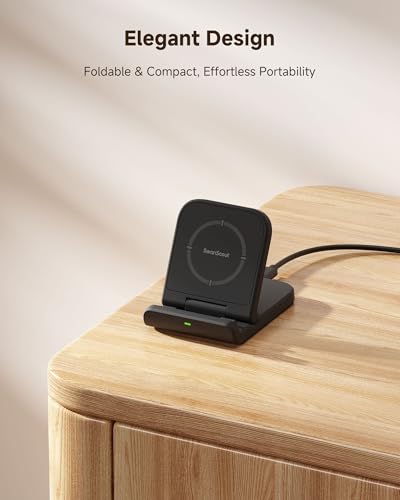 Wireless Charger for Samsung Z Flip 6, SwanScout 501S, Foldable Fast Wireless Charging Stand for Galaxy Z Flip 6/5/4/3, Charging Station for Samsung Z Flip Series/Razr+(No Adapter) (Black-2PCS) - color: Black-2PCS
