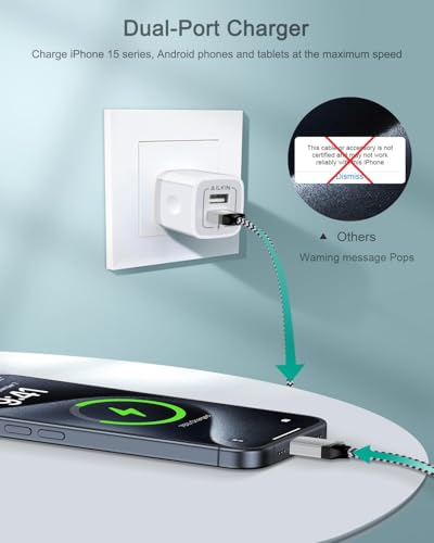 iPhone 17e 18 Wall Charger & USB-C Cable, Charging Power Adapter USBC Cord - color: White, style: USB C