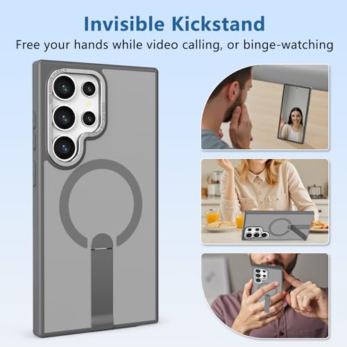 for Samsung Galaxy-S24-Ultra Case, Slim Fit & Matte, Gray - color: Gray, size: Galaxy S24 Ultra 6.8"