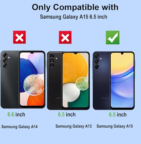 2 Pack for Samsung Galaxy A15 Privacy Screen Protector [Not Glass], Anti-Spy Flexible TPU Film HD Ultra-Thin Bubble Free Case Friendly Full Coverage Hydrogel Film for A15 6.5-inch