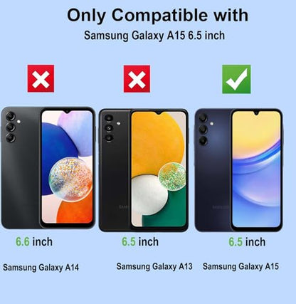 2 Pack for Samsung Galaxy A15 Privacy Screen Protector [Not Glass], Anti-Spy Flexible TPU Film HD Ultra-Thin Bubble Free Case Friendly Full Coverage Hydrogel Film for A15 6.5-inch