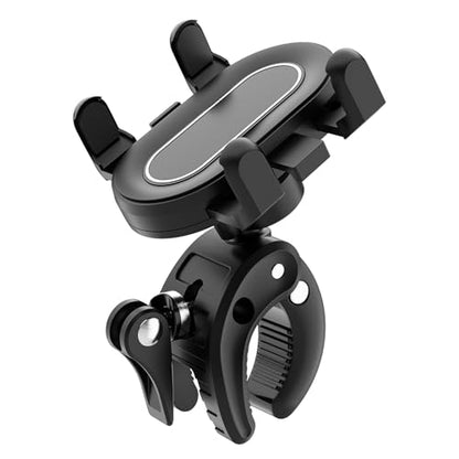 Temvue Stroller Phone Holder,Universal Phone Mount Clamp,360° Rotation, Suitable for All Types of Poles Such as Baby Strollers, Microphone Holders, tripods, etc,Applicable to All Mobile Phone Models.