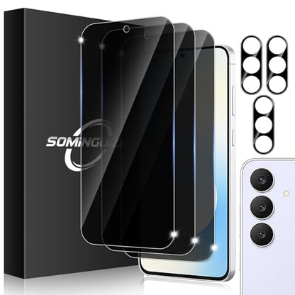 3+3 for Samsung Galaxy S25 FE 5G Privacy Screen Protector Camera Protector - size: Galaxy S25 FE Privacy
