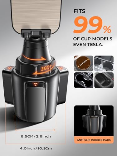 LISEN Car Phone Holder Mount (Cup Holder Mount) - color: gold