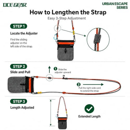 Cell Phone Bag with Strap Lightweight Crossbody Phone Purse with Nylon Lanyard Fits iPhone 12-17 for Travel Casual Walking - color: Black