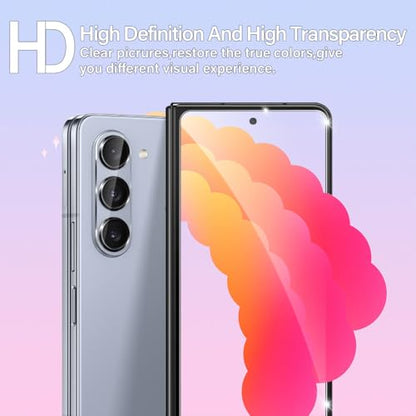 BIGFACE galaxy Z Fold 7/Fold 8 Ultra Screen Protector+Camera Lens Protectors，[2 + 2 Pack] HD Clarity Premium Tempered Glass,9H Hardness, 3D Touch Accuracy, Anti-Bubble Anti-Scratch Film - size: Galaxy Z Fold 7/Fold 8 Ultra(6.5")