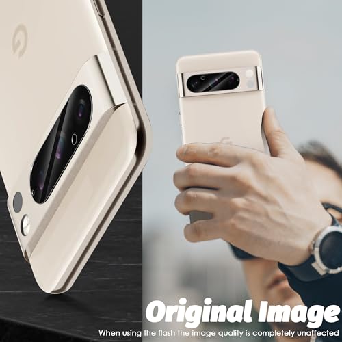 Orzero (3 Pack Camera Lens Protector Compatible for Google Pixel 8 Pro 6.7", Protector de Cámera Glass High Definition Anti-Scratch Case Friendly Does Not Affect Temperature Sensor (Not for Pixel 8) - size: 6.7 inch